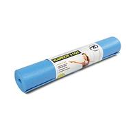 Yoga-Mad Warrior II Yoga Mat | 183cm x 61cm x 4mm | Non Slip Lightweight Exercise Mat | Perfect for Pilates, Yoga, Stretching, Home Workouts and General Fitness (Light Blue)