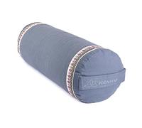 Yoga-Mad Yoga Bolster, Eco Friendly Buckwheat Bolster, 61cm x 23cm, Removable Washable Cover, Ideal for Yoga, Meditation and General Support