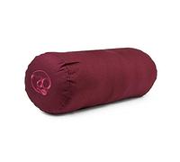 Yoga-Mad Yoga Bolster | Eco Friendly Buckwheat Bolster | 61cm x 23cm | Removable Washable Cover | Ideal for Yoga, Meditation and General Suppor