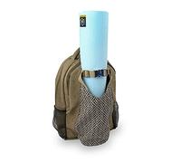 Yoga-Mad Yoga Mat Bag Backpack | Cotton Outer Rucksack | Ideal Yoga Mat Carrier for Commuters and General Travel | Various Storage Compartments Yoga Mat Not Included (Green)