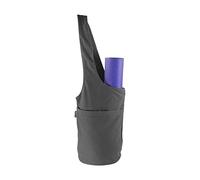 Yoga-Mad Yoga Shoulder Mat Bag | Easy Access Large Exercise Yoga Mat Carry Bag | Durable Cotton Outer, Waterproof Lining | Adjustable Elastic Buckle| 87cm x 24cm, Fits Most Mat Sizes