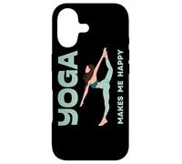 Yoga Makes Me Happy Meditation Think Positive Fitness Tee Case for iPhone 17