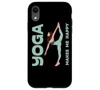 Yoga Makes Me Happy Meditation Think Positive Fitness Tee Case for iPhone XR