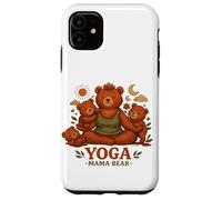 Yoga Mama Bear Funny Gift For Moms Mindfulness Wellness Case for iPhone 11