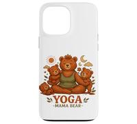 Yoga Mama Bear Funny Gift For Moms Mindfulness Wellness Case for iPhone 13 Pro Max