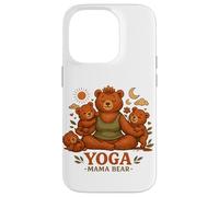 Yoga Mama Bear Funny Gift For Moms Mindfulness Wellness Case for iPhone 14 Pro