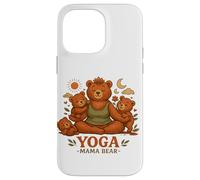 Yoga Mama Bear Funny Gift For Moms Mindfulness Wellness Case for iPhone 14 Pro Max