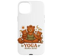 Yoga Mama Bear Funny Gift For Moms Mindfulness Wellness Case for iPhone 15 Plus