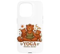 Yoga Mama Bear Funny Gift For Moms Mindfulness Wellness Case for iPhone 15 Pro
