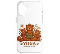 Yoga Mama Bear Funny Gift For Moms Mindfulness Wellness Case for iPhone 16