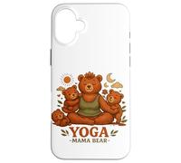 Yoga Mama Bear Funny Gift For Moms Mindfulness Wellness Case for iPhone 16 Plus