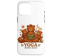 Yoga Mama Bear Funny Gift For Moms Mindfulness Wellness Case for iPhone 16 Pro Max