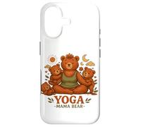 Yoga Mama Bear Funny Gift For Moms Mindfulness Wellness Case for iPhone 17