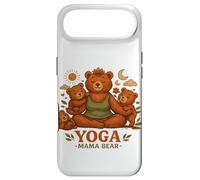Yoga Mama Bear Funny Gift For Moms Mindfulness Wellness Case for iPhone Air