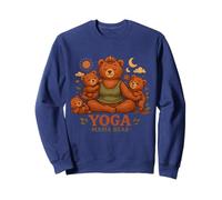 Yoga Mama Bear Funny Gift For Moms Mindfulness Wellness Sweatshirt