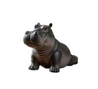 Yoga Master Hippo Figurine Clumsy Yoga Master Hippo Statue Adorably Handcrafted 3D Resin Hippos Statue Interior Animal Ornament Art Project Office Desk Resin Meditation Sculpture Figurine Decor Gifts