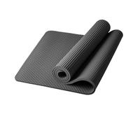 Yoga Mat 10mm 15mm Thick Yoga Mat Anti-slip Blanket Home Gym Sport Lose Weight Fitness Mats Exercise Pad For Women(Black,15mm)