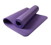 Yoga Mat 10mm Extra Thick Non-Slip Unisex Exercise Mat 180x60cm, Multi-Purpose NBR Foam Fitness Mat with Carry Bag & Strap for Yoga, Pilates, Stretching, Gymnastics, Meditation & Home Workout (Purple)