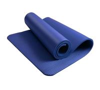 Yoga Mat 10mm Extra Thick Non-Slip Unisex Exercise Mat 180x60cm, Multi-Purpose NBR Foam Fitness Mat with Carry Bag & Strap for Yoga, Pilates, Stretching, Gymnastics, Meditation & Home Workout (Blue)
