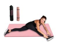 Yoga Mat 15mm Non Slip Pad Home Gym Accessories | Thick Yoga Mat With Storage Bag For Women Men Pilates Floor Stretching Workout Fitness Indoor Outdoor Training, Durable Comfortable Exercise Cushion A