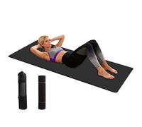 Yoga Mat - 72.83 x 24.02 x 0.59 Inch Non-Slip Pad, Basics Yoga Mat, Non-Slip, Extra Thick, for Pilates, Exercise, Black & Pink