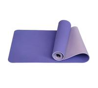 Yoga Mat Anti-skid Yoga Mat Foldable Pilates Mat Double Sided Non-slip Gymnastics Mat Pilates(Light purple)