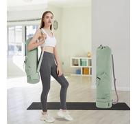 Yoga Mat Bag with Adjustable Strap, Insulated Bottle Pocket & Wet/Dry Compartment for Pilates Mat