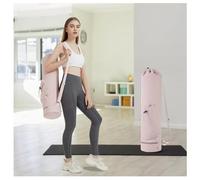 Yoga Mat Bag with Adjustable Strap, Insulated Bottle Pocket & Wet/Dry Compartment for Pilates Mat