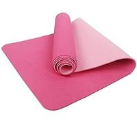 Yoga Mat, Classic Tpe Eco Pilates Exercise Fitness Training Mat For Home Gym Sit-ups Push-ups Stretching Push-ups Dance(Rose Red+pink)