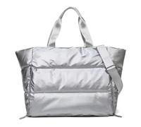 Yoga Mat Compact Carry Bag, Large Travel Shoulder Zipper Storage Bags Ladies Wet Dry Pack Handbags(Silver)