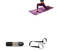 Yoga Mat - Double Sided Exercise Mat Pose Guide Fitness Workout Mat
