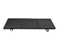 Yoga Mat, Exercise Mat 70.9x23.6x2.0in Oxford Cloth + PE Sports Folding Gymnastics Mat Yoga Mat Thick with Handle Straps for Dance, Gymnastics, Yoga Mat (Black)