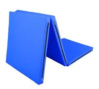 Yoga Mat, Exercise Mat with Handle Straps 70.9x23.6x2.0in Oxford Cloth + PE Sports Folding Gymnastics Mat Workout Mat for Dance, Gymnastics, Yoga Mat (Blue)