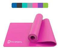 Yoga Mat Extra Thick 15mm Non-Slip Pilates Workout Exercise Mat Soft Mat Carry Strap (Pink)