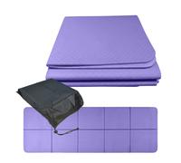 Yoga mat, fitness mat, gymnastics mat, Pilates mat, aerobic mat, foldable, 6 mm
