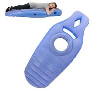 Yoga Mat for Pregnant Women,Thick Concave Flocking Mat for Indoor and Outdoor Use,Nflatable PVC Mattress With Hole for Ultimate Sleeping Support & Comfort (Blue)