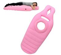 Yoga Mat for Pregnant Women,Thick Concave Flocking Mat for Indoor and Outdoor Use,Nflatable PVC Mattress With Hole for Ultimate Sleeping Support & Comfort (Pink)