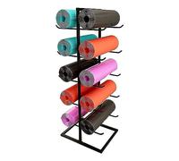 Yoga Mat Holder - Floor-standing 5-Shelf Rack for Space-saving Storage in Home Gym & Studio - Organizes 10-20 Mats & Foam Rollers