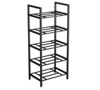 Yoga Mat Holder Rack - Free Standing Vertical Storage for Foam Roller & Pilates Mats, Home Gym & Yoga Studio Organizer (3-in-1)