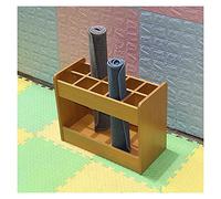 Yoga Mat Holder Stand, Home/Yoga Studio/Gym Foam Roller Storage Rack, Floor-Standing, Hold 10 Mats, 110×45×50cm