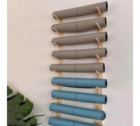 Yoga Mat Holder Wall Mount - 6 Layer Storage Rack for Foam Roller and Gym Equipment, Ideal for Home Decor and Commercial Use, 107cm