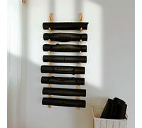 Yoga Mat Holder Wall Mount - Stylish Wood Rack for Foam Roller & Fitness Accessories - Save Space & Organize Your Home Gym