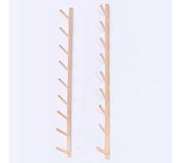 Yoga Mat Holders, Multifunctional Wall-mounted Wooden Fitness Equipment Training Display Shelf, Space-saving Shelf Spacing 17cm, for Home Office School Studio and Gymnasium-5