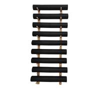 Yoga Mat Holders, Shelf Spacing 17cm Wall-mounted Multi-layer Wooden Fitness Equipment Training Display Shelf, for Home Office School Studio-9 Tier