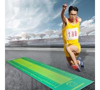 yoga mat， Home Gym Measure Board for Concrete Floors/Hardwood Floor/Tiles, Outdoor Training Jump Rope Mat, Shock Absorbing Stretching Yoga Pad(Grün,Kids (250 x 90 cm))