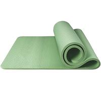 Yoga Mat NBR Pilates Exercise Mat Neutral Sit-ups Stretching Exercise Push-ups Longer Wider Thicker Home Gym Avocado Green Fitness Training Mat