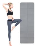 Yoga Mat | Non Slip Home Yoga Exercise Mat - Thick Foldable Gym Stretching Accessories for Indoor Outdoor Living Room Dorm Apartment