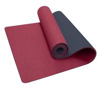 Yoga Mat Non Slip Textured Surface Thick Exercise Pilates Fitness Workout Yoga Mat With Carrying Strap(Red)