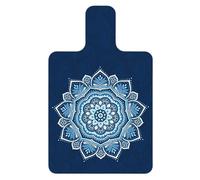 Yoga Mat Pilates Reformer Mat Pilates Suede Rubber Reconstituted Core Bed Training Positioning Non Slip Mat(Deep blue)