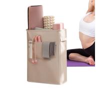 Yoga Mat Rack, Storage or Wall Mounted with Wheels, Oxford Fabric Holder for Home Gym, Waterproof Storage Basket Space Saving